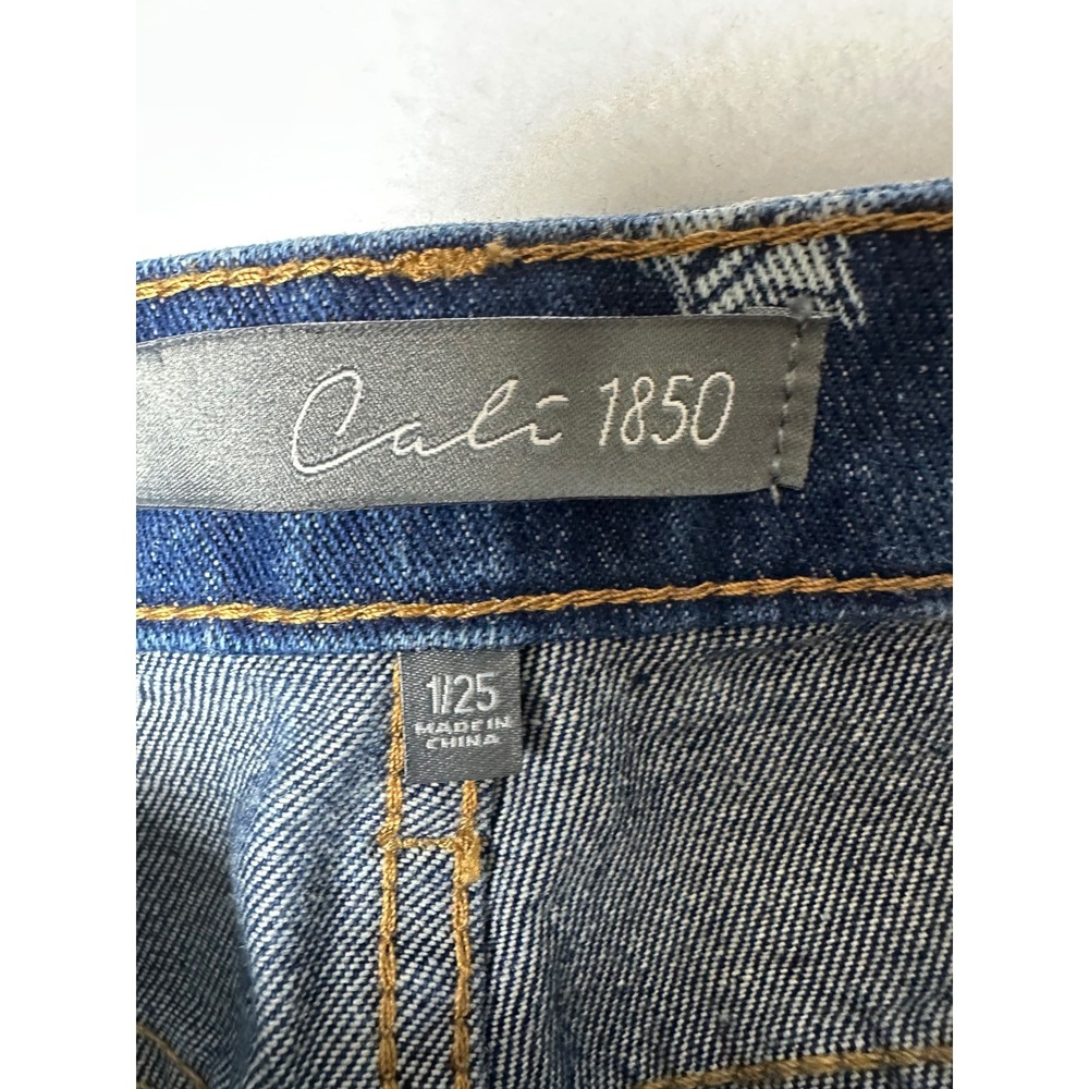 Cali 1850‎ Western Print Wide Leg Jeans 1/25 Cowgirl Cactus Rodeo Y2K - Picture 5 of 6